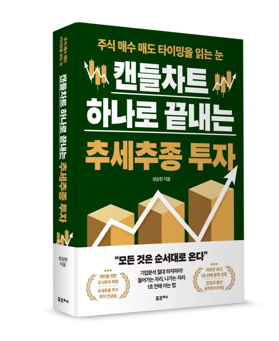 성승현 저서 캔들차트 하나로 끝내는 추세추종 투자 표지